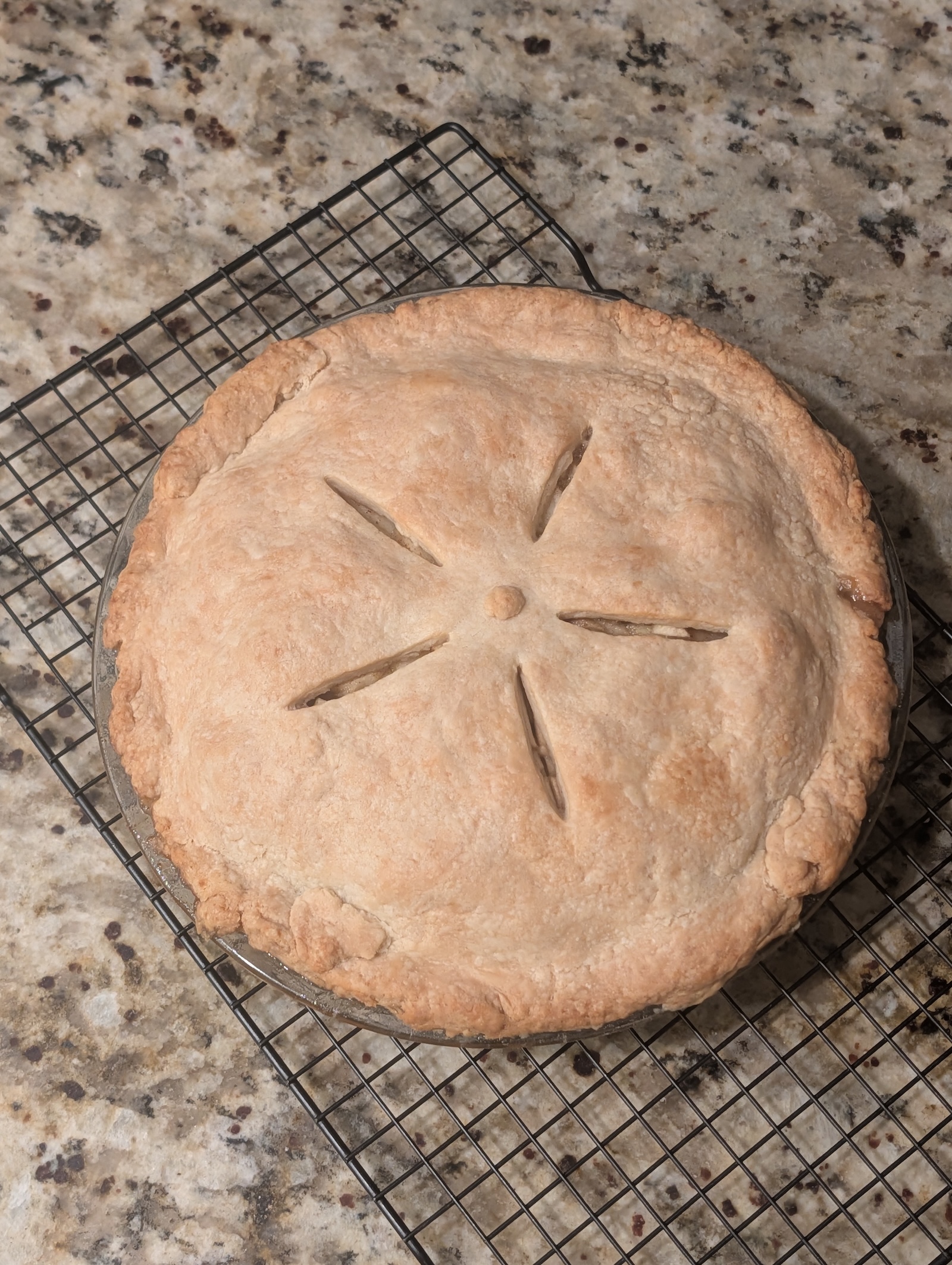 Homemade apple pie